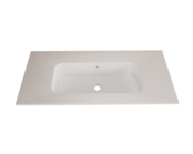 Wastafel Asia Mat Wit 100cm wasbak zonder kraangat Wastafel Asia Mat Wit 100cm wasbak zonder kraangat