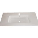 Wastafel Asia Mat Wit 100cm wasbak met 1 kraangat