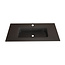 GLISS DESIGN Wastafel Asia Mat Zwart 100cm wasbak met 1 kraangat