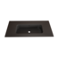 GLISS DESIGN Wastafel Asia Mat Zwart 100cm wasbak zonder kraangat