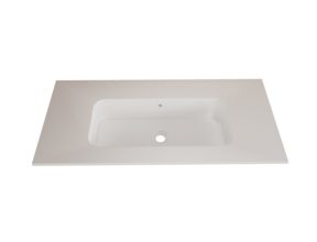 Wastafel Asia Mat Wit 90cm wasbak zonder kraangat