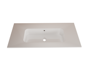 Wastafel Asia Glans Wit 90cm wasbak met kraangat Wastafel Asia Glans Wit 90cm wasbak met kraangat