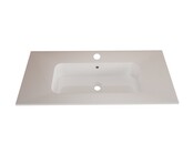 Wastafel Asia Glans Wit 90cm wasbak met kraangat Wastafel Asia Glans Wit 90cm wasbak met kraangat