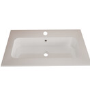 Wastafel Asia Glans Wit 80cm wasbak met kraangat