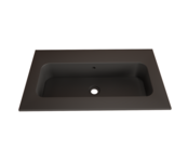 Wastafel Asia Mat Zwart 70cm wasbak met kraangat Wastafel Asia Mat Zwart 70cm wasbak met kraangat