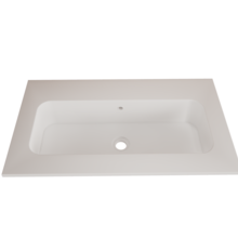 Wastafel Asia Mat Wit 70cm wasbak zonder kraangat