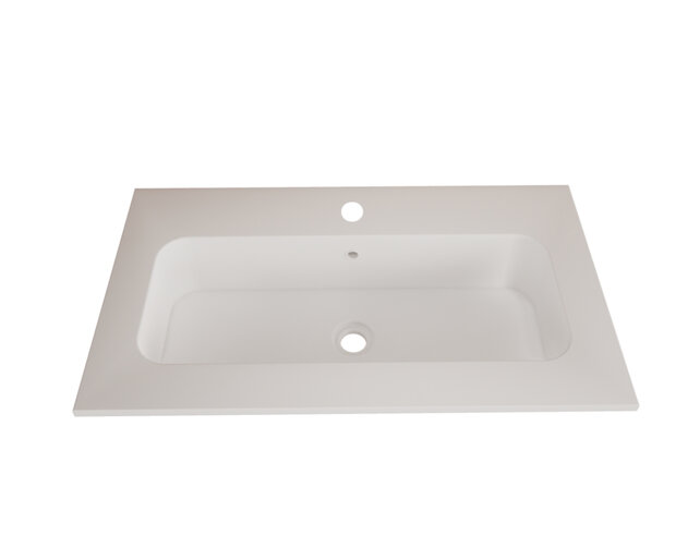 Wastafel Asia Mat Wit 70cm wasbak zonder kraangat Wastafel Asia Mat Wit 70cm wasbak zonder kraangat