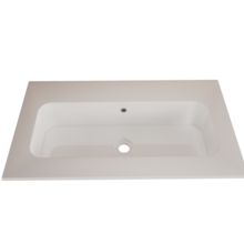 Wastafel Asia Glans Wit 70cm wasbak zonder kraangat