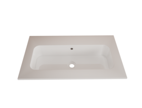 Wastafel Asia Glans Wit 70cm wasbak zonder kraangat