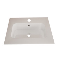 Wastafel Asia Glans Wit 60cm wasbak met kraangat