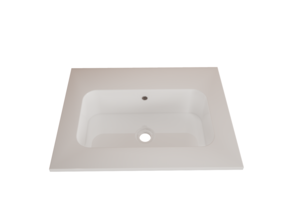 Wastafel Asia Glans Wit 60cm wasbak zonder kraangat