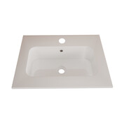 Wastafel Asia Glans Wit 60cm wasbak zonder kraangat