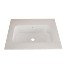 Wastafel Asia Mat Wit 60cm wasbak zonder kraangat