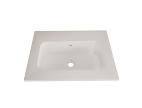 Wastafel Asia Mat Wit 60cm wasbak zonder kraangat