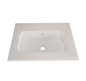 Wastafel Asia Mat Wit 60cm wasbak met kraangat