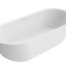 Vrijstaand ligbad Trens Mat wit 180x80cm acryl met waste - 21.3676