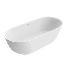 Vrijstaand ligbad Trens Mat wit 180x80cm acryl met waste - 21.3676