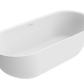 Vrijstaand ligbad Trens Mat wit 180x80cm acryl met waste - 21.3676