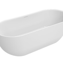 Vrijstaand ligbad Trens Glans Wit 180x80cm acryl met waste - 21.3675