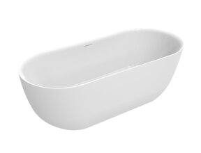 Vrijstaand ligbad Trens Glans Wit 180x80cm acryl met waste - 21.3675