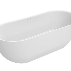 Vrijstaand ligbad Trens Glans Wit 180x80cm acryl met waste - 21.3675