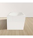 Hoekbad Half Vrijstaand Andora Links Glans Wit 170x78cm Linkshoek met Badwaste en Overloop