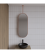Spiegel Gliss Halo Mat Goud 90x40cm met plafondbevestiging