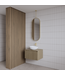 Spiegel Gliss Halo Mat Goud 90x40cm met plafondbevestiging