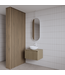 Spiegel Gliss Halo Mat Wit 90x40cm met plafondbevestiging