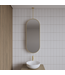 Spiegel Gliss Halo Mat Goud 90x40cm met plafondbevestiging