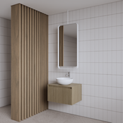 Spiegel Gliss Astra Mat Wit 100x50cm met planchet en plafondbevestiging Spiegel Gliss Astra Mat Wit 100x50cm met planchet en plafondbevestiging