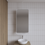 GLISS DESIGN Spiegel Gliss Astra Mat Wit 100x50cm met planchet en plafondbevestiging