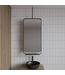 Spiegel Gliss Astra Mat Wit 100x50cm met planchet en plafondbevestiging