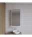 Spiegel Gliss Astra Mat Goud 100x50cm met planchet en plafondbevestiging