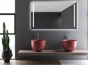 Badkamerspiegel met verlichting 160x70cm Gliss LED Verticaal Dubbel met spiegelverwarming (Alle maten)