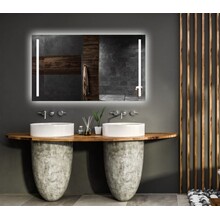 Badkamerspiegel met verlichting 180x70cm Gliss LED Verticaal Dubbel met spiegelverwarming (Alle maten)
