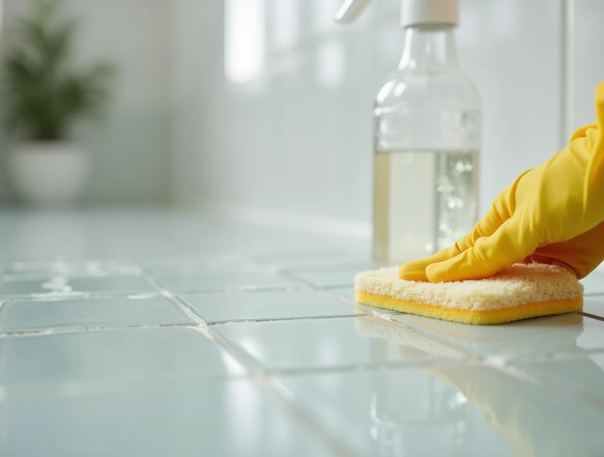 Badkamer tegels schoonmaken met azijn