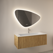 Spiegel Gliss Strano Organisch 80x47cm met Dimbaar LED en verwarming
