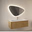 GLISS DESIGN Spiegel Gliss Strano Organisch 80x47cm met Dimbaar LED en verwarming