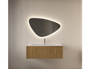 Spiegel Gliss Strano Organisch 120x78cm met Dimbaar LED en verwarming