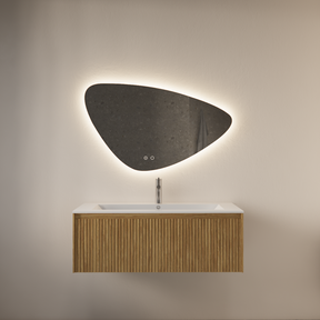 Spiegel Gliss Strano Organisch 120x78cm met Dimbaar LED en verwarming