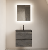 Spiegel Gliss Style 80x70cm Indirecte LED Verlichting dimbaar en verwarming