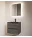 Spiegel Gliss Style 80x70cm Indirecte LED Verlichting dimbaar en verwarming