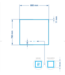 Spiegel Gliss Style 80x70cm Indirecte LED Verlichting dimbaar en verwarming