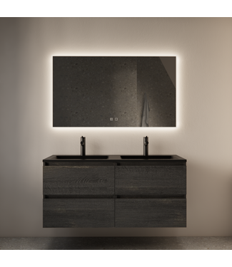 GLISS DESIGN Spiegel Gliss Style 100x70cm Indirecte LED Verlichting dimbaar en verwarming