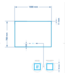 Spiegel Gliss Style 100x70cm Indirecte LED Verlichting dimbaar en verwarming