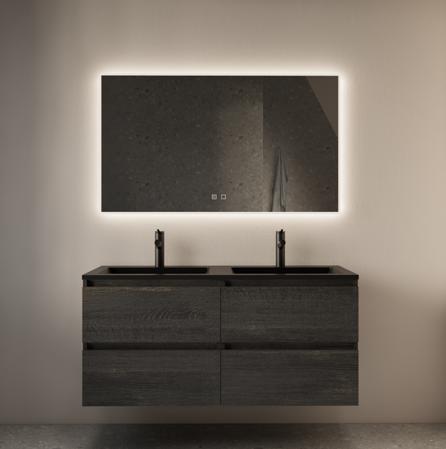Spiegel Gliss Style 160x70cm Indirecte LED Verlichting dimbaar en verwarming Spiegel Gliss Style 160x70cm Indirecte LED Verlichting dimbaar en verwarming