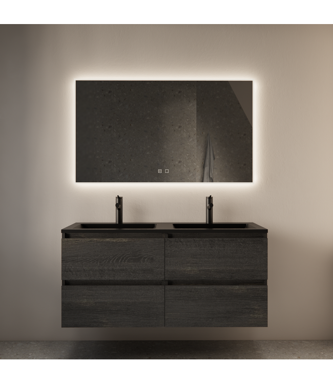 Spiegel Gliss Style 160x70cm Indirecte LED Verlichting dimbaar en verwarming