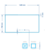 Spiegel Gliss Style 160x70cm Indirecte LED Verlichting dimbaar en verwarming