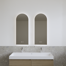 Spiegel Gliss Gaya Boog 40x100cm Indirecte LED Verlichting dimbaar en verwarming